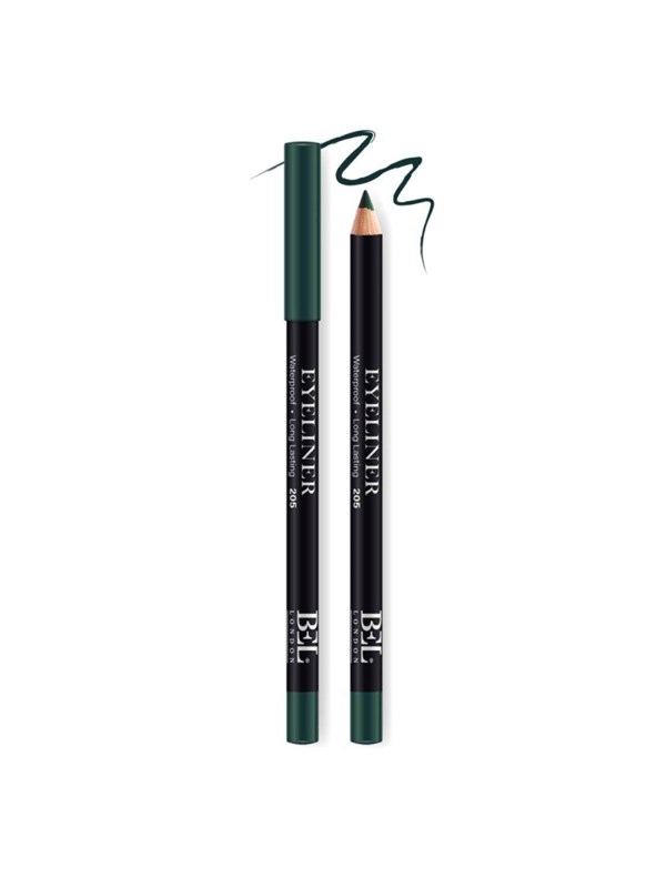 Bel London Hydrogenated Vegetable Oil Waterproof Colour Long Lasting Gel Pencil Eyeliner 205 Green 0.78 g