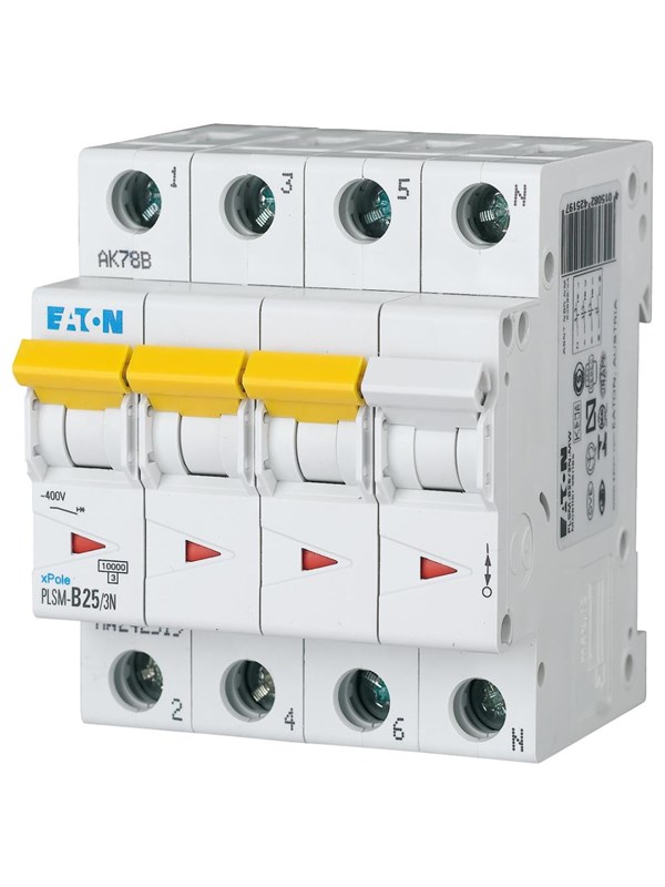 Eaton Pls6-c25/3n-mw - miniature circuit breaker mcb