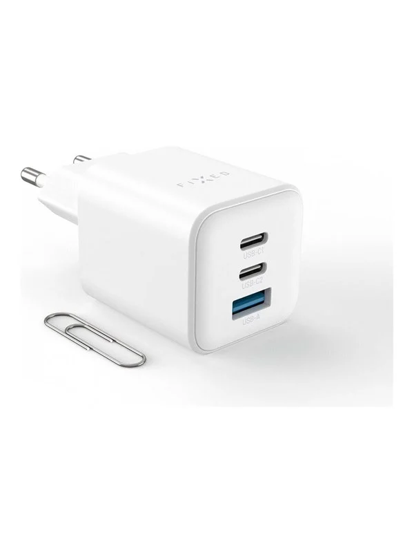 FIXED Super Fast Mini Charger 65W 2xUSB-C PD + USB-A White