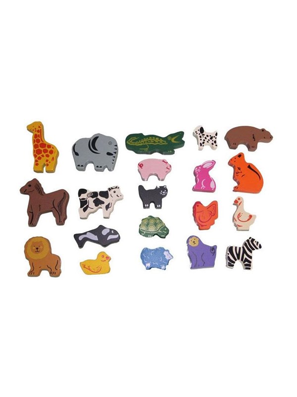 Primi Passi - Wooden Animal Set - 60 pieces