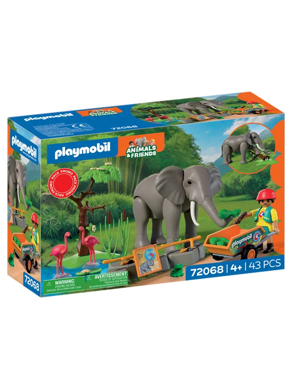 Playmobil Dyr og venner - Elefant med dyrepasser