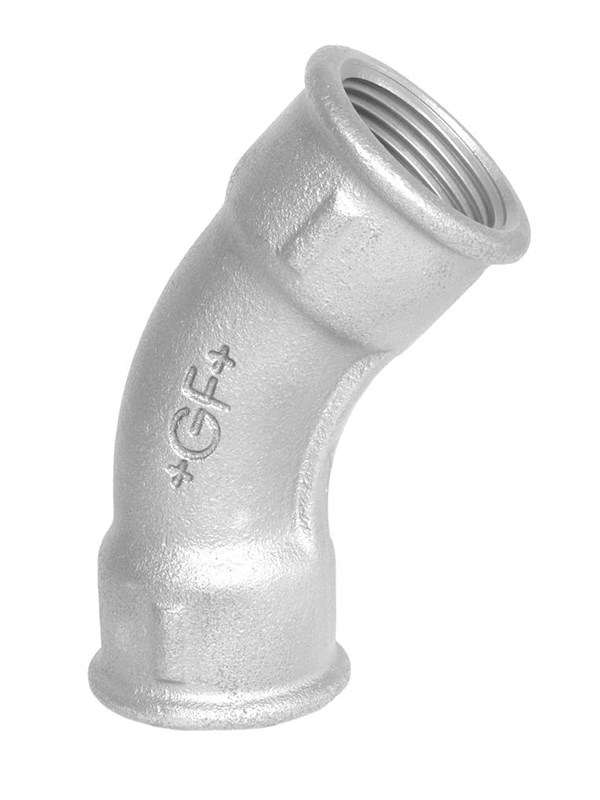 Georg-Fischer Long sweep bend 45° galvanized for f 2