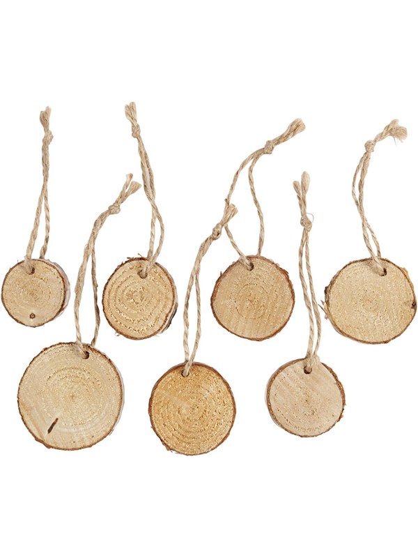Creativ Company Wooden Disc with Hanging Eye