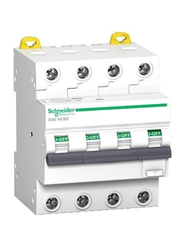 Schneider Electric Combination switch Acti 9 iC60 4P 25A 300mA C characteristic 6kA class A
