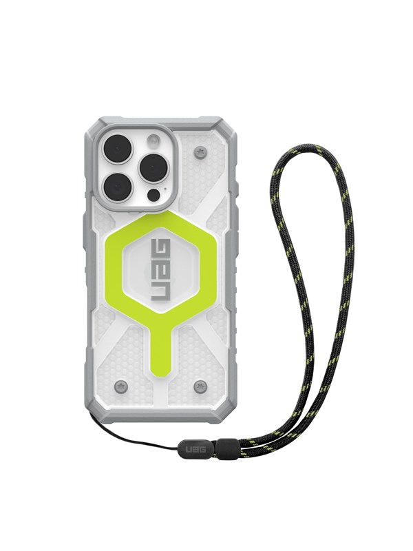 UAG Pathfinder Clear Magsafe Active Neon Lanyard - iPhone 16 Pro