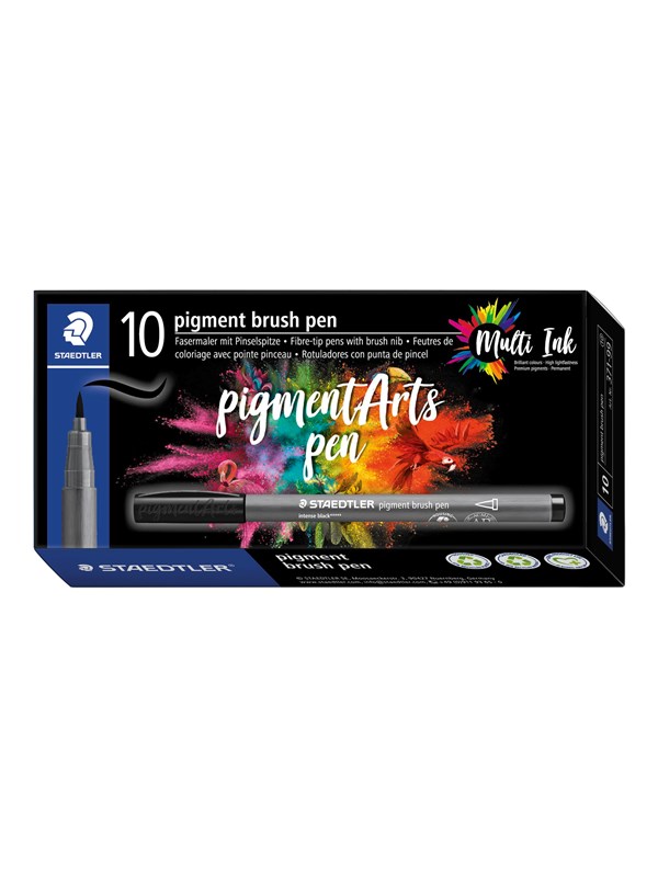 Staedtler pigment brush pen 10 pcs sand