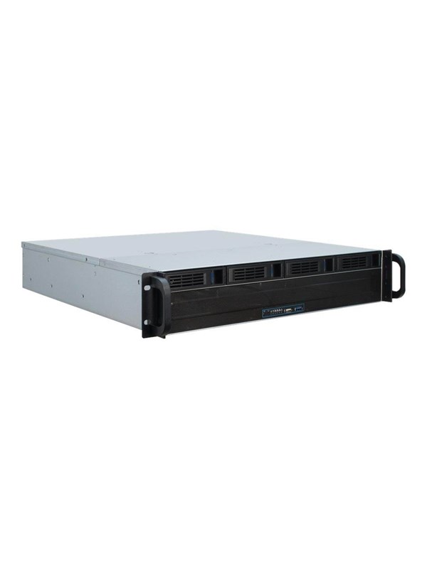 Inter-Tech IPC 2U-2404L - Kabinett - Server (Rack) - Svart
