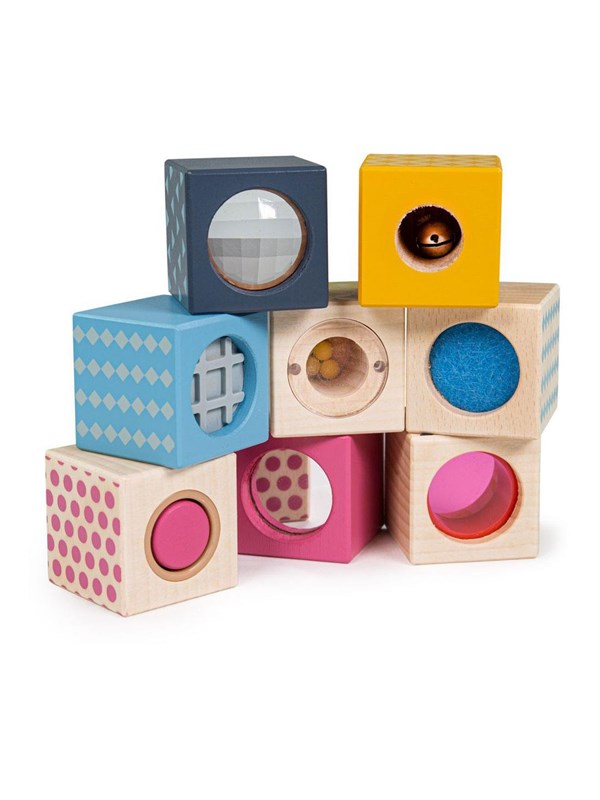 Bigjigs Wooden Senses Building Blocks