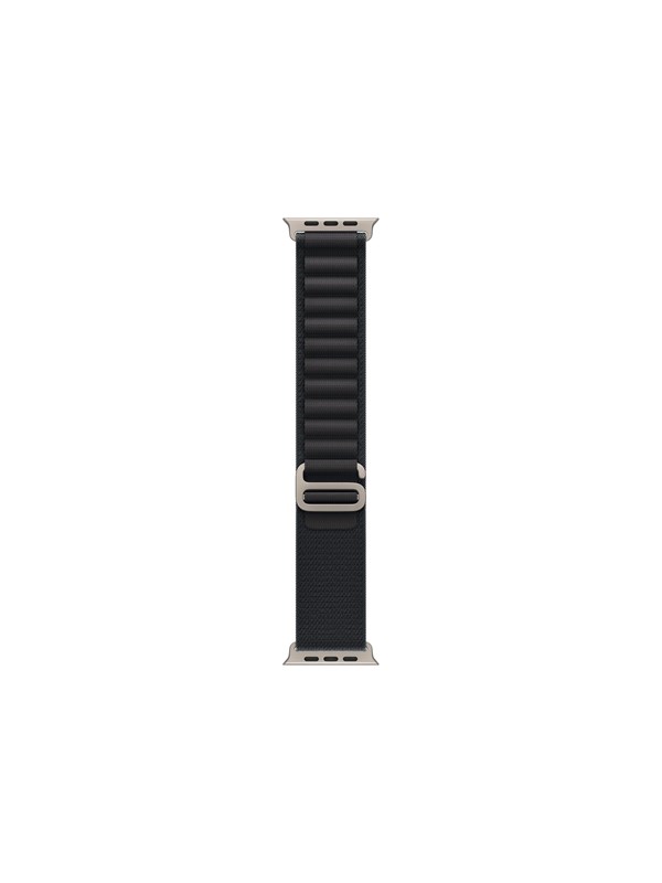 Apple 49mm Black Alpine Loop - Medium - Natural Titanium Finish