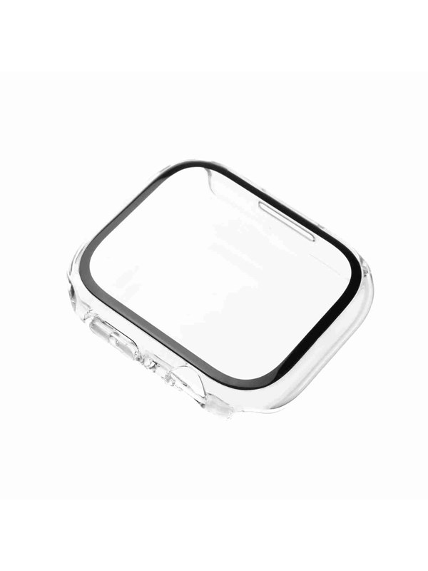 FIXED PURE Case w. Glass for Apple Watch 45 mm Clear