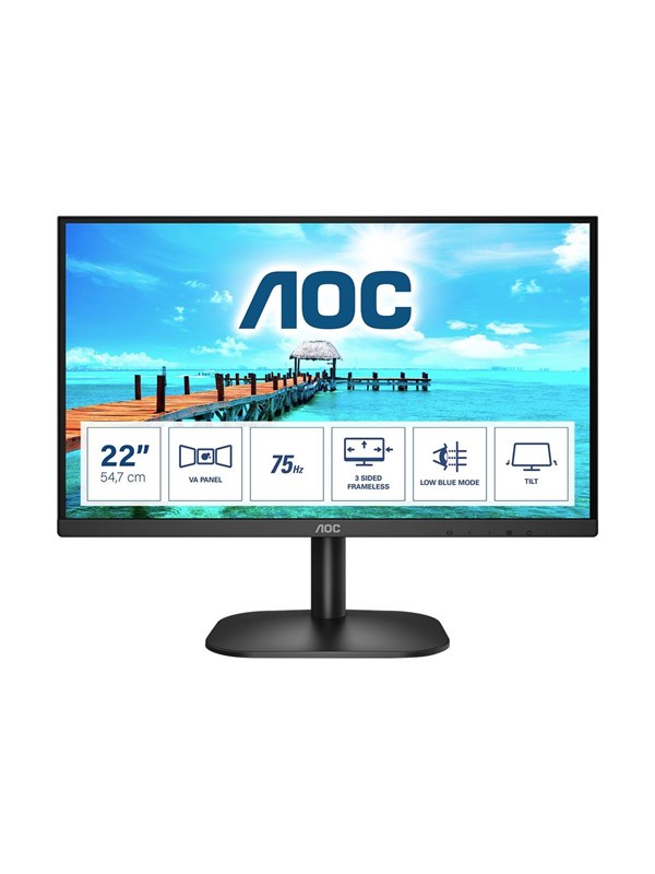 22" AOC 22B2H - 1920x1080 (FHD) - 75Hz - VA