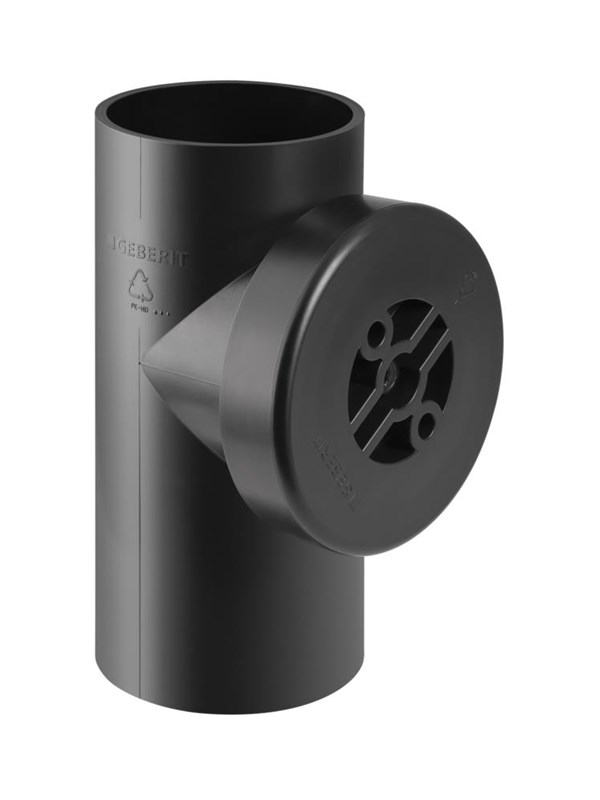 Geberit Peh renserør 90°  Ø90 mm med dæksel