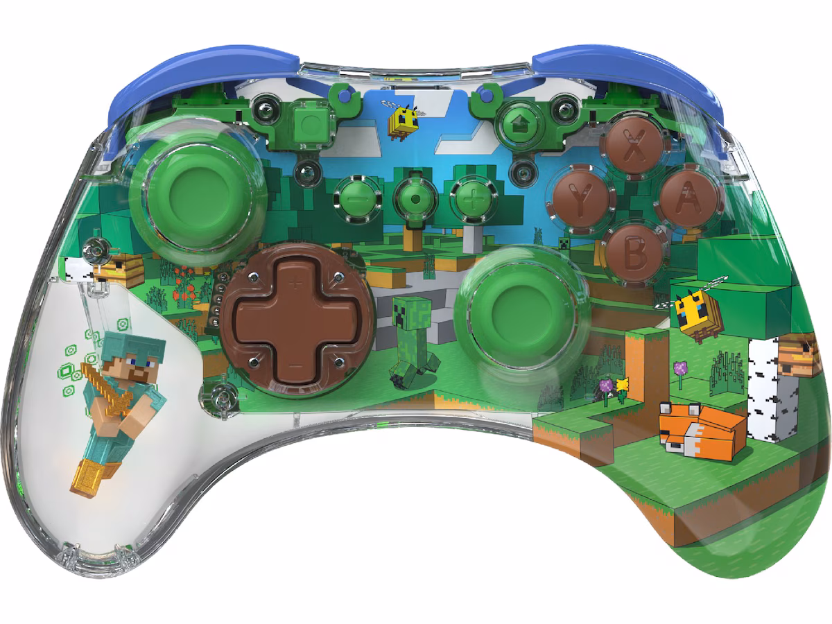 PDP REALMz - Minecraft Forest Biome - Wireless Controller - Nintendo Switch