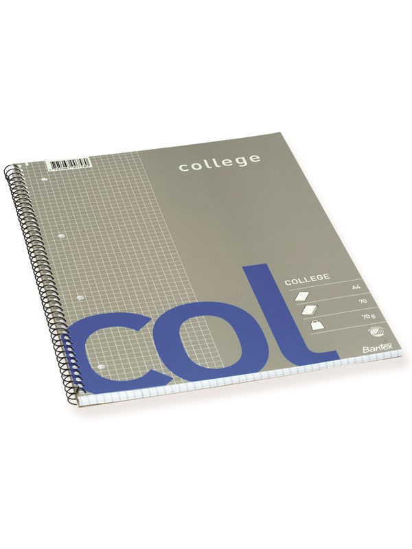 Bantex  Col Collegeblokk, Rutet, Hullet