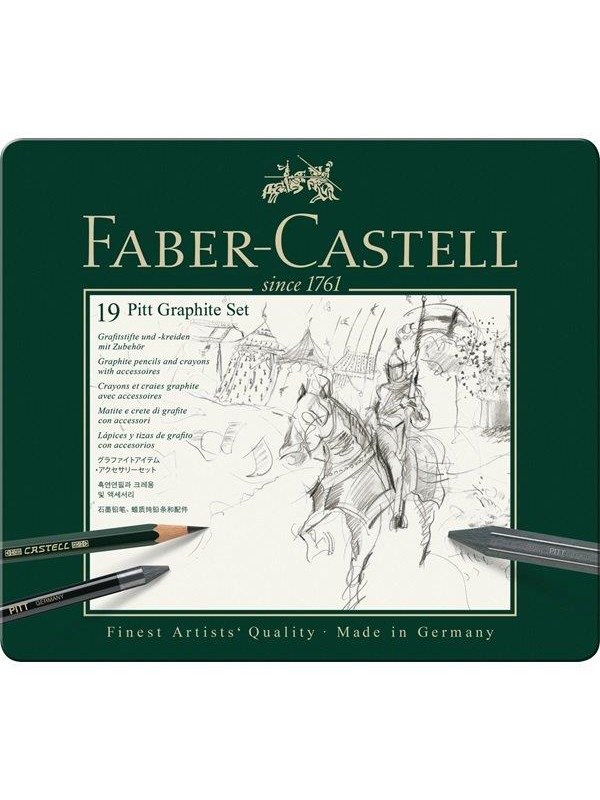 Faber-Castell Set Pitt Graphite tin of 19