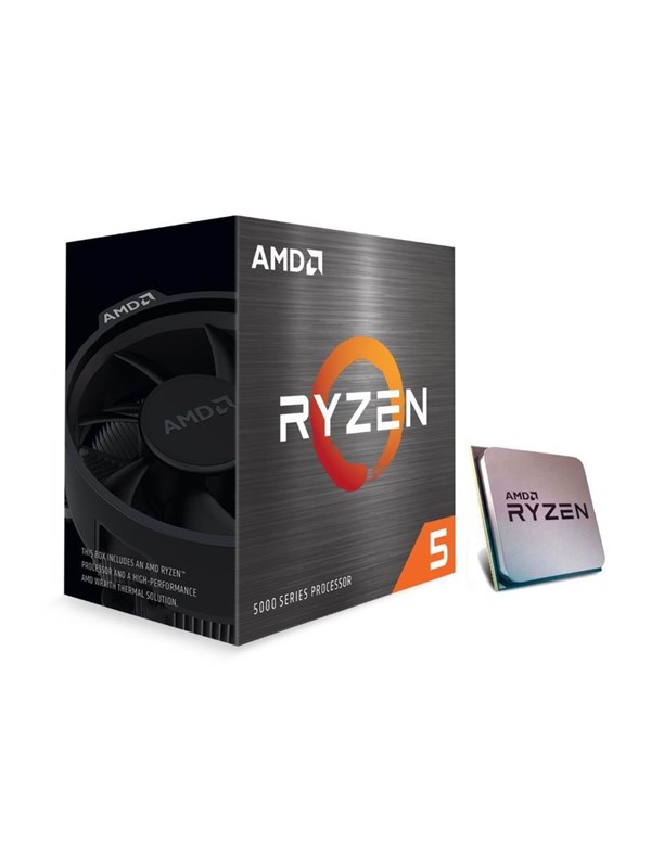 AMD Ryzen 5 5600T Wraith Stealth Prosessor/CPU - 6 kjerner - 3.5 GHz - AMD AM4 - AMD Boks (med kjøler)