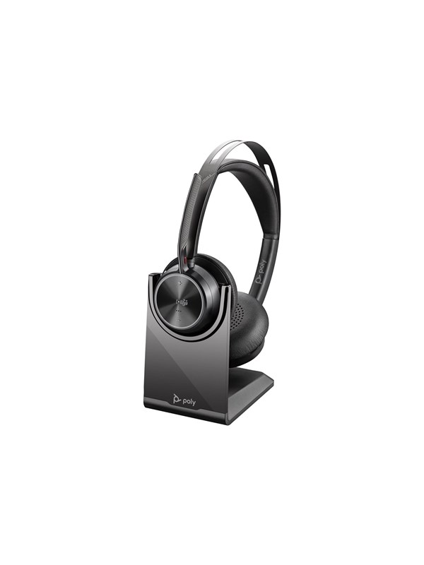HP Poly Voyager Focus 2-M USB-C-C Headset USB-C/A Adapter Charging Stand