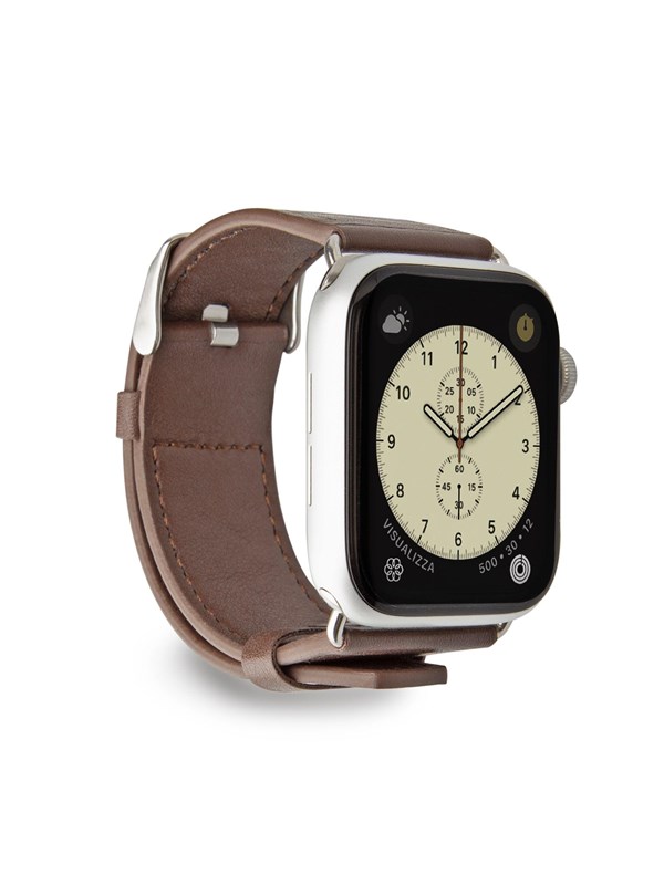 CASE&ME SBS Faux Leather Band for Apple Watch 42/44/45/49mm - Brown