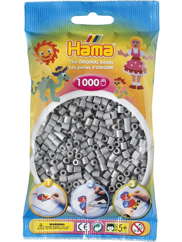 Hama Beads Grey 1000 pcs