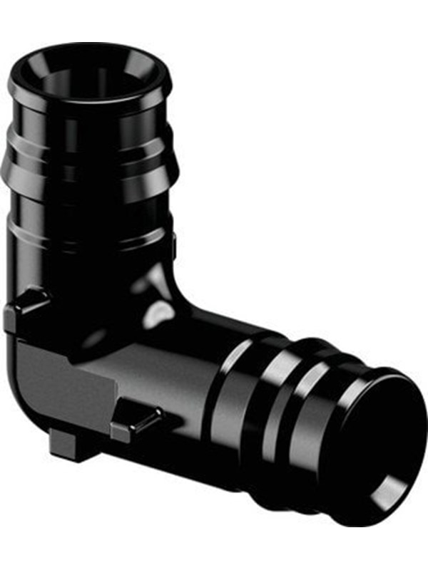 Uponor q&e elbow 90° ppsu black 16 mm