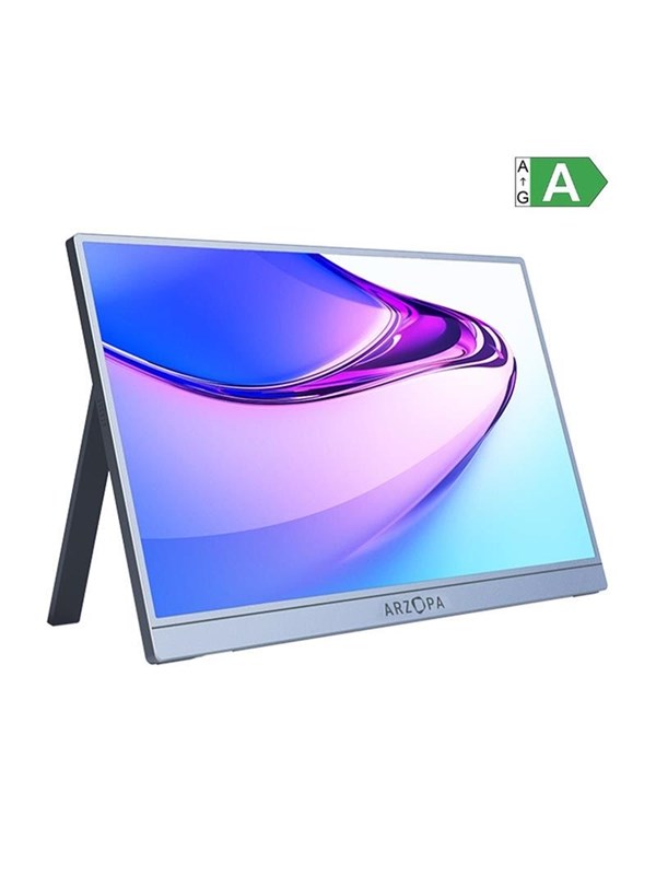 14" Arzopa A1S Portable Monitor - Silver Gray