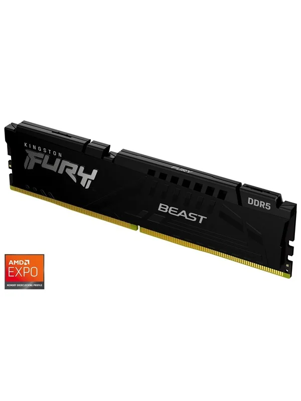 Kingston FURY Beast DDR5-5600 - 32GB - CL36 - Single Channel (1 pcs) - AMD EXPO & Intel XMP - Svart