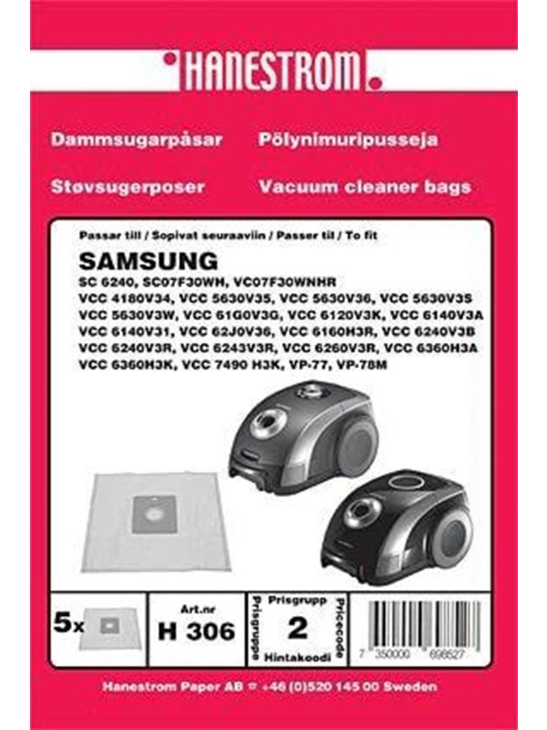hanestroem Vacuum Cleaner Bags - 5 pcs