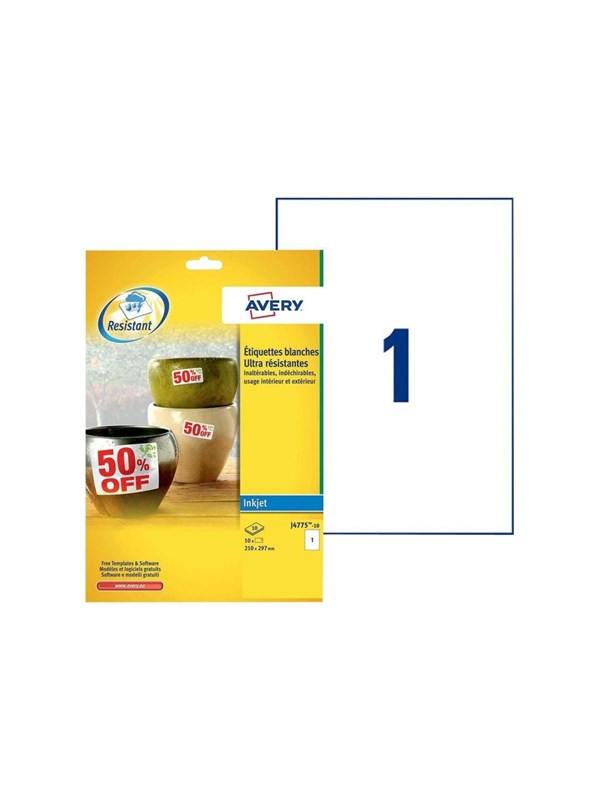 Avery J4775 - labels - 10 pcs. - A4