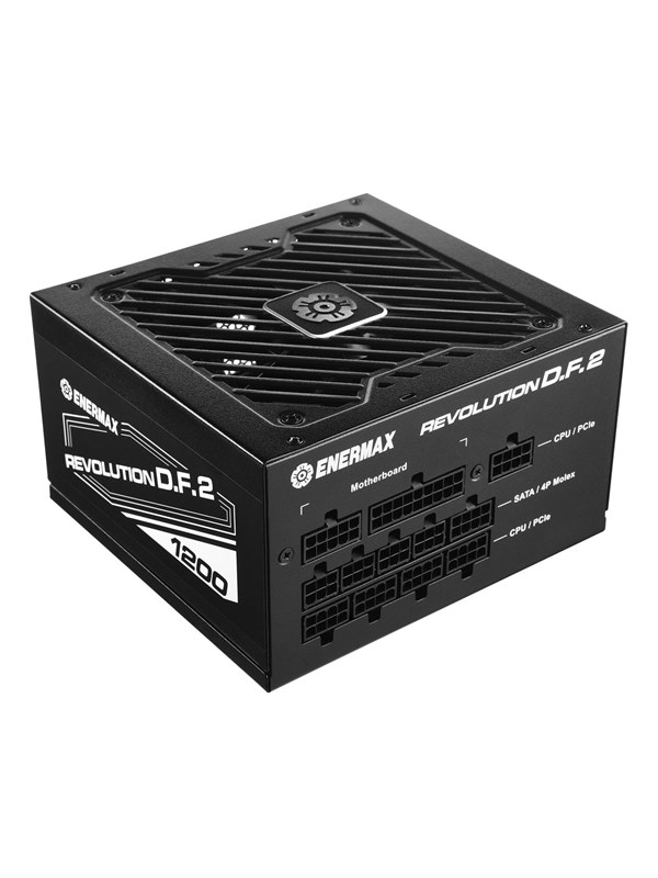 Enermax REVOLUTION D.F. 2 1200 Strømforsyning (PSU) - 1200 Watt - 120 mm - ATX 3.1 - 80 Plus Gold sertifisert