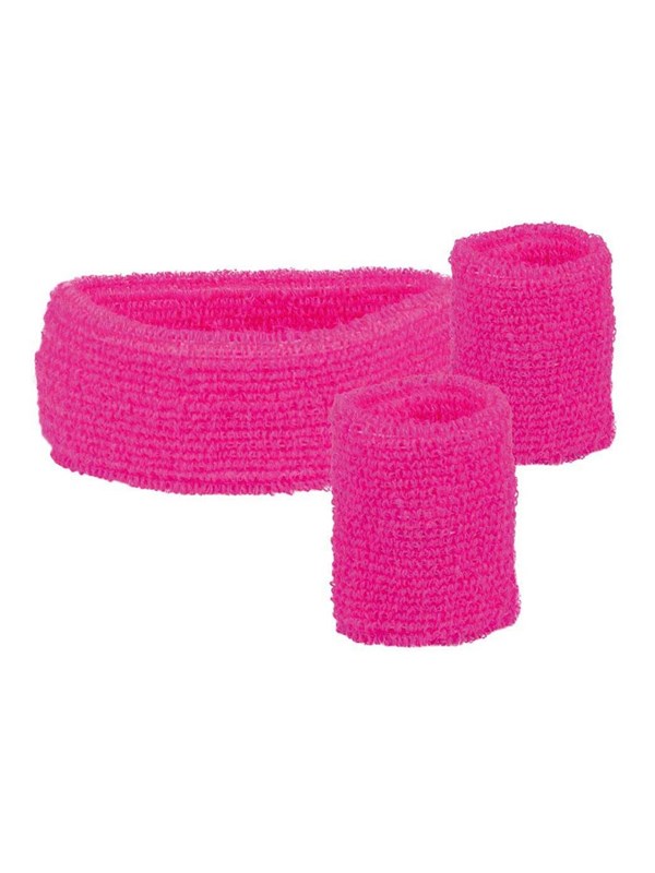 Boland - Sweatbands Neon Pink 3 pcs.