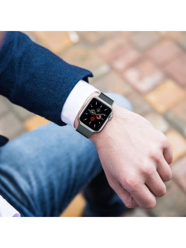 Tech-Protect MilaneseBand Strap for Apple Watch 4 / 5 / 6 / 7 / 8 / 9 / SE (38/40/42 mm) - Black