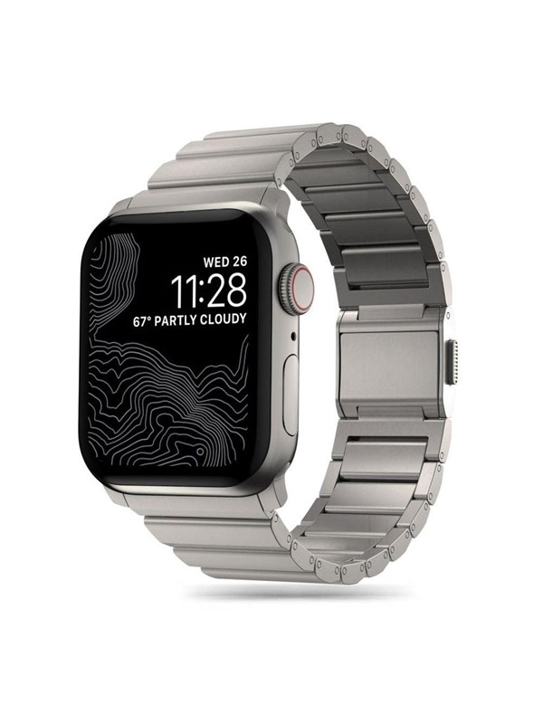Tech-Protect  SteelBand Bracelet for Apple Watch 4 / 5 / 6 / 7 / 8 / 9 / SE / Ultra 1 / 2 (42/44/45/49 mm) - Titanium