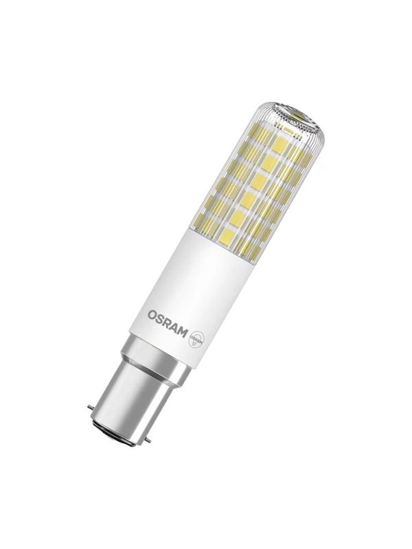 Osram LED-lyspære T SLIM 1055lm 8W/827 (75W) Clear Dimmable B15d