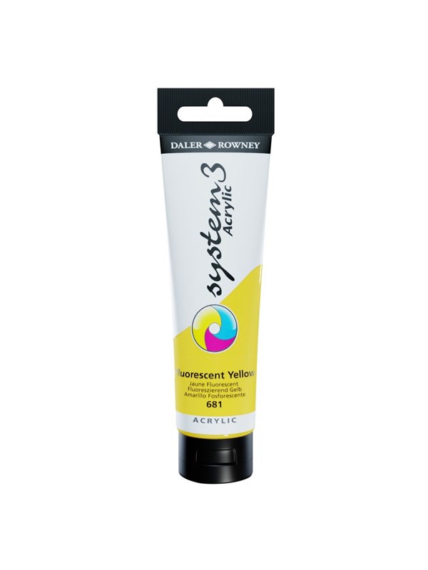 Daler-Rowney System3 150 ml Fluorescent Yellow