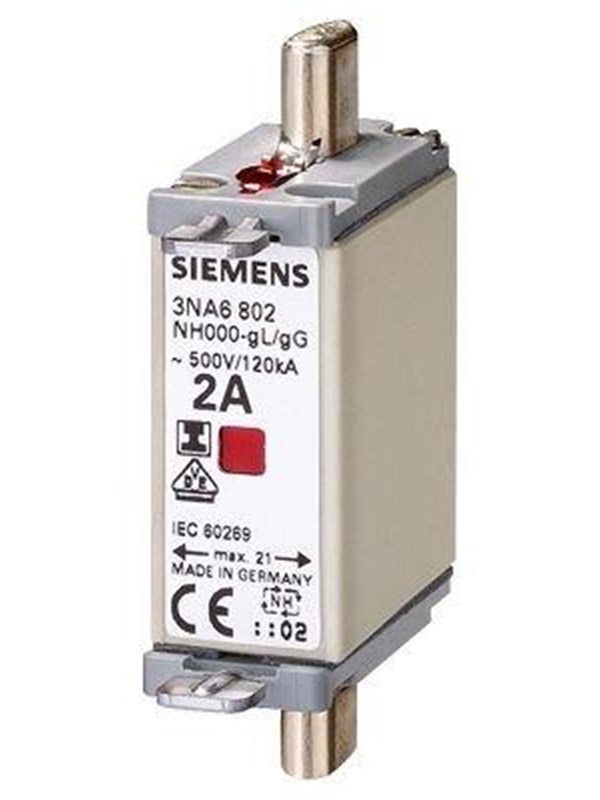 Siemens Lv hrc fuse link 500v s.000 35 a iso ci 3na6814