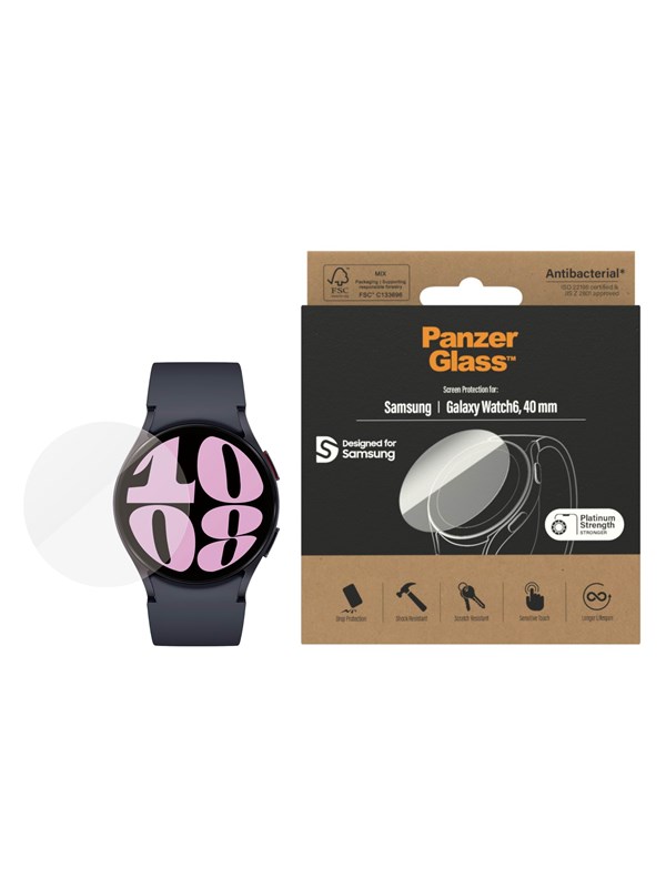 PanzerGlass Skjermbeskytter Samsung Galaxy Watch6, 40mm