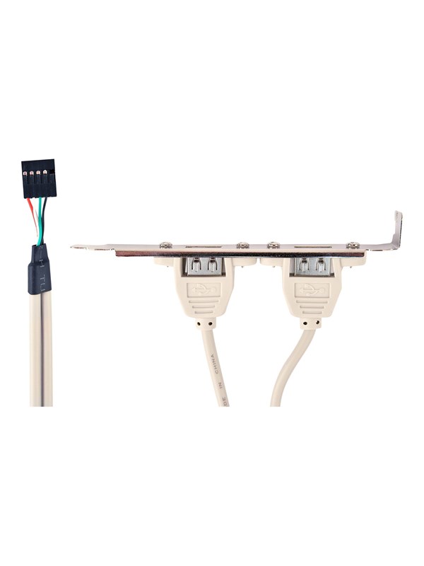 Gembird CC-USB-RECEPTACLE - USB panel - 5 pin in-line to USB - 25 cm