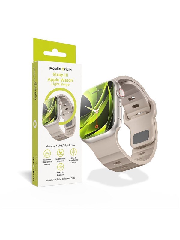 Mobile Origin Strap III - light beige - Apple Watch 49mm/46mm/45mm/44mm