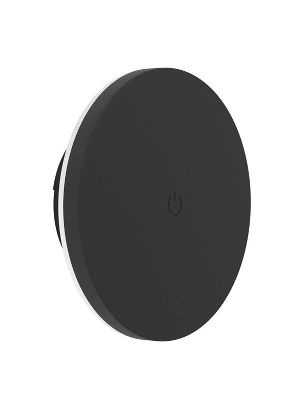 EGLO VALGIANO UTENDØRSVEGG Ø150 300LM TOUCH SVART IP44