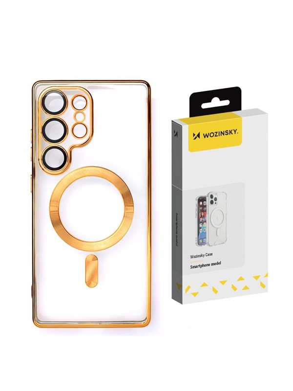Wozinsky Electroplated Case with Magsafe for Samsung Galaxy S25+ - Gold