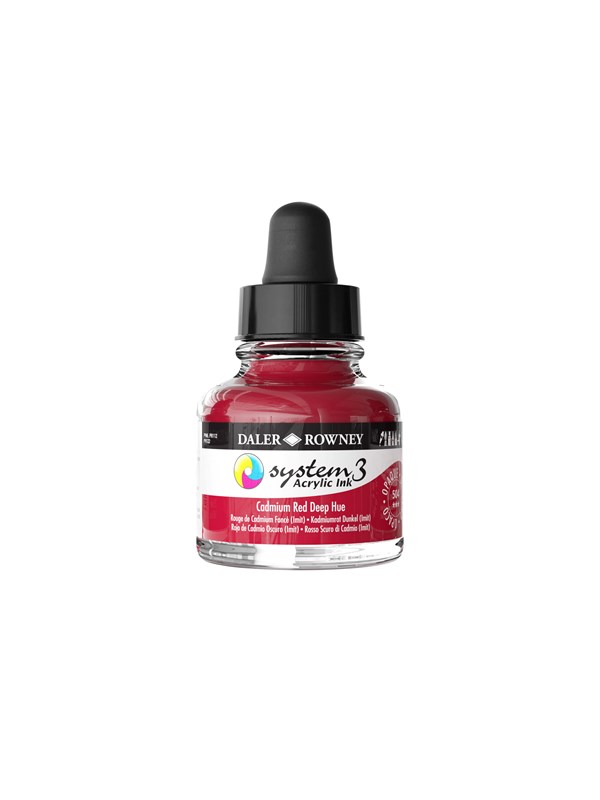 Daler-Rowney System3 Ink 29.5 ml Cadmium Red Deep Hue