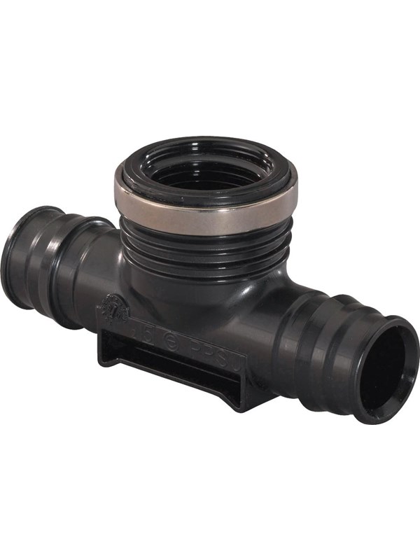 Uponor q&e tee adapter female thread ppsu 16-rp1/2ft-16