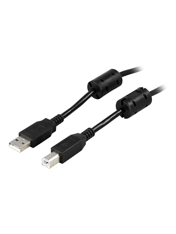 Deltaco - USB cable - USB to USB Type B - 5 m