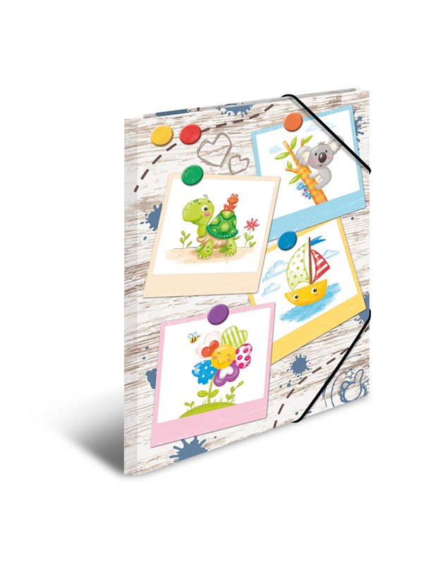HERMA Elasticated folder A3 Cardboard Sandbox Friends