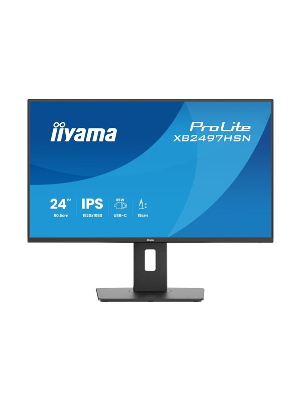24" iiyama ProLite XB2497HSN - 1920x1080 (FHD) - 100Hz - IPS - 65W USB-C