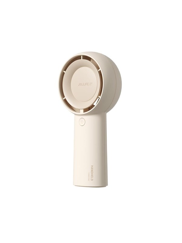 Jisulife Handheld Fan Life5 Plus 4000mAh Portable Mini Blower USB Fan - Beige Nødlader - Beige - 4000 mAh