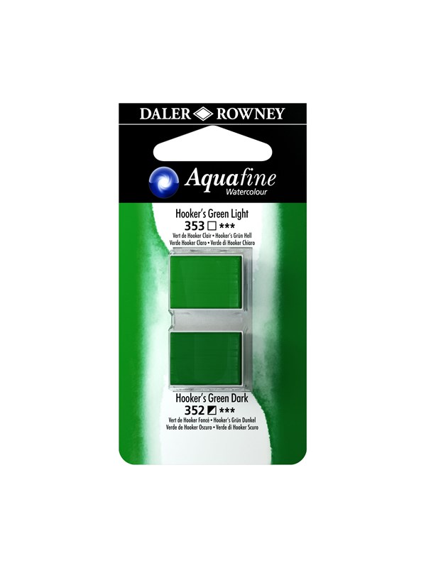 Daler-Rowney Aquafine HP Hookers Green Light/Hookers Green Dark