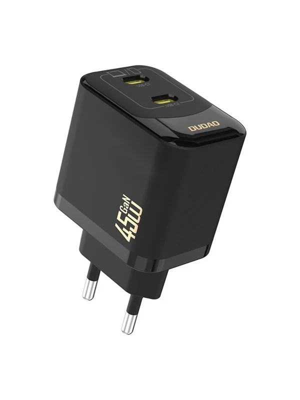 Dudao A28PEU PD 45W GaN 2xUSB AC Charger - Black
