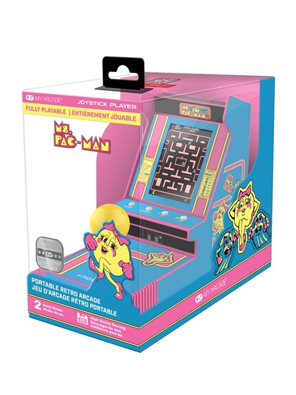 My Arcade JOYSTICK PLAYER  6.8" MS.PAC-MAN RETRO A