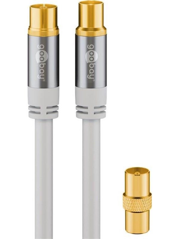 Pro TV antenna cable (135 dB) 4x shielded 3 m